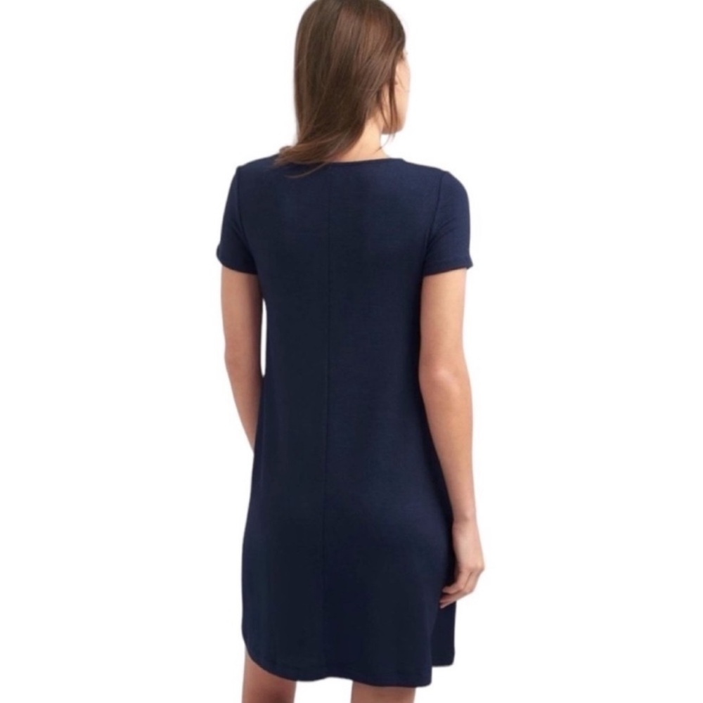 Gap Light Grey Softspun Short Sleeve Dress Size Small - Picture 2 of 6